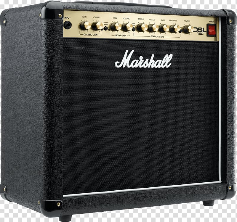 Guitar amplifier Marshall DSL15 Marshall Amplification Marshall DSL40C, electric guitar transparent background PNG clipart