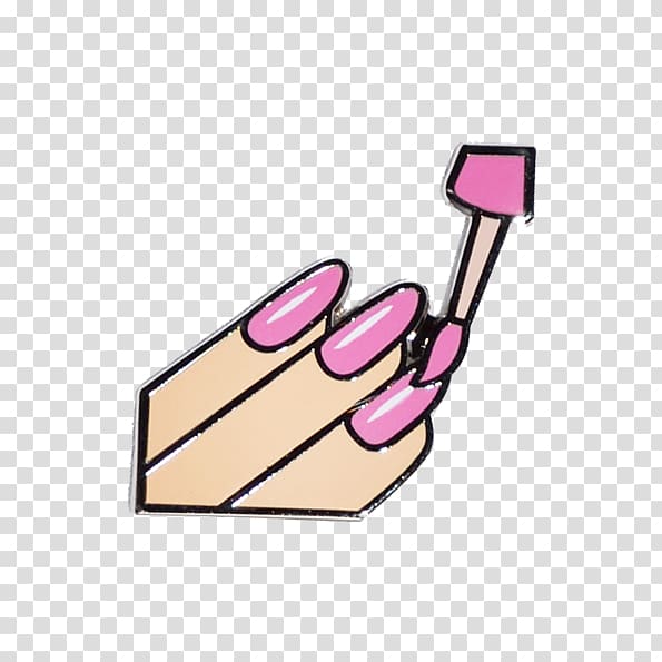 pink nail polish illustration, Nail Polish Manicure Emoji Franske negle, nails transparent background PNG clipart