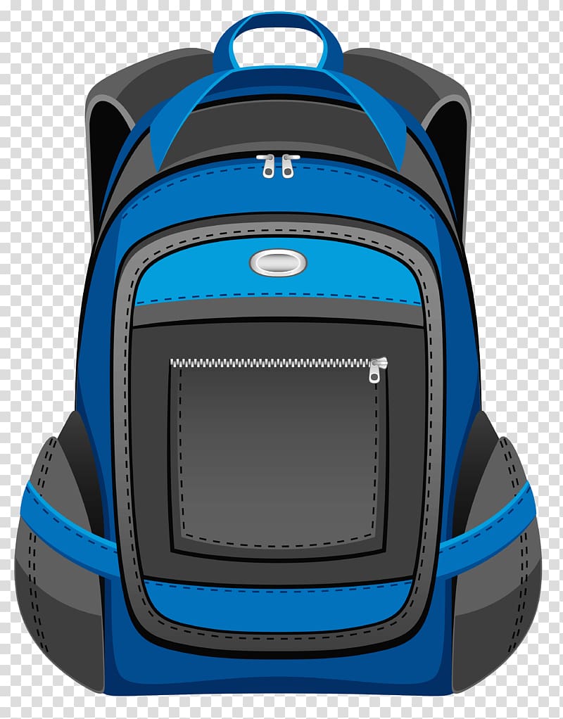 blue and black backpack illustration, Backpack , Black and Blue Backpack transparent background PNG clipart