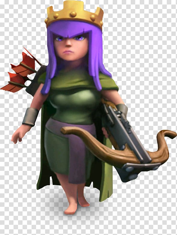 Clash of Clans ARCHER QUEEN Clash Royale King Archer Barbarian, Clash of Clans transparent background PNG clipart