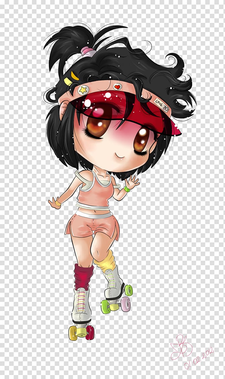 Mangaka Black hair Figurine Character, LOVE STORY transparent background PNG clipart