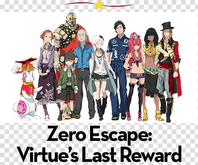 Zero Escape: Virtue\'s Last Reward Nine Hours, Nine Persons, Nine Doors Zero Time Dilemma Character Video game, 999 virtue\'s last reward transparent background PNG clipart