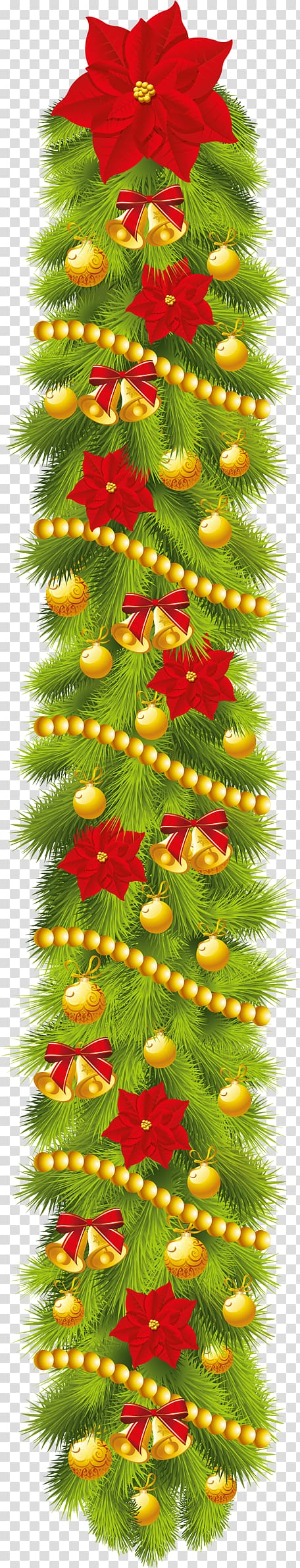 Garland Christmas ornament , pine cone transparent background PNG clipart