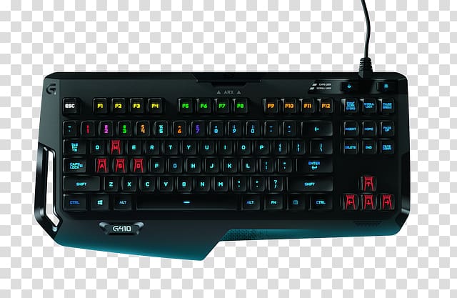 Computer keyboard Logitech G410 Atlas Spectrum Logitech Driving Force GT Gaming keypad, others transparent background PNG clipart