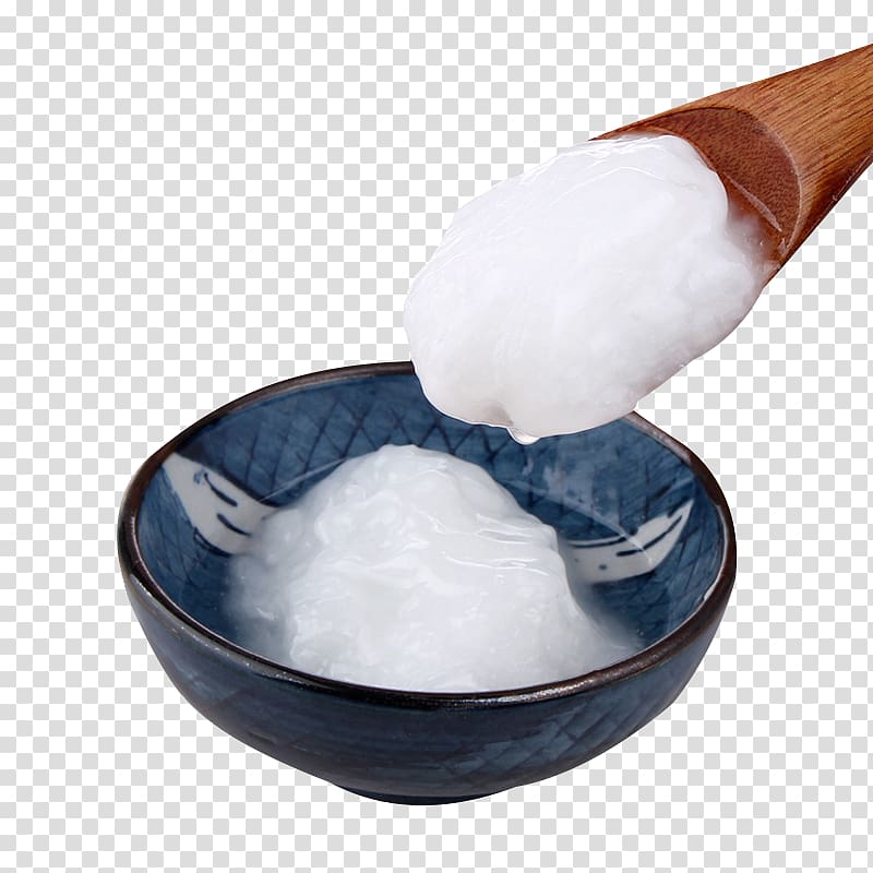 Coconut oil Nata de coco Health, White solidified coconut oil to pull material Free transparent background PNG clipart