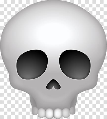 White skull , Skull Emoji transparent background PNG clipart | HiClipart