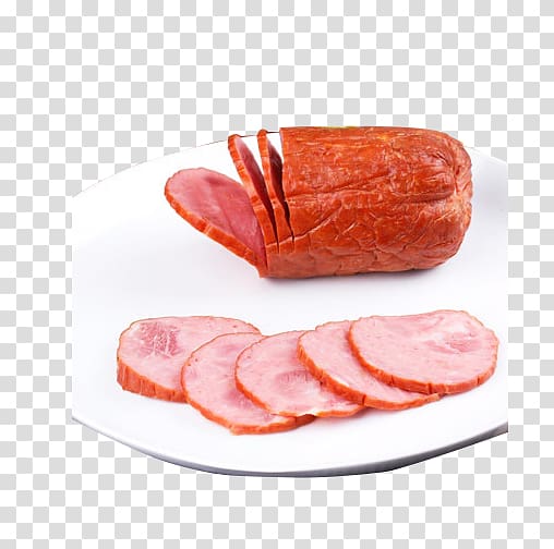 Sausage Bratwurst Salami Ham Bacon, Ham meat bacon sausage pot bacon slices transparent background PNG clipart