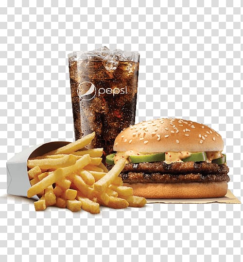 French fries Cheeseburger Whopper McDonald\'s Big Mac Hamburger, burger king transparent background PNG clipart