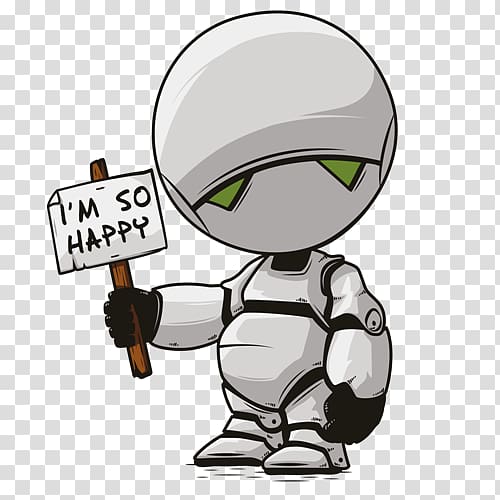 Marvin The Hitchhiker\'s Guide to the Galaxy Robby the Robot Paranoid Android, others transparent background PNG clipart