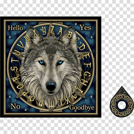 Ouija Gray wolf Planchette Spirit Witchcraft, Ouija transparent background PNG clipart