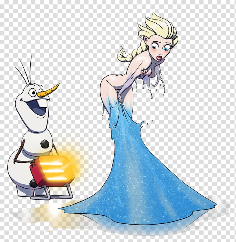 Disney Frozen Elsa and Olaf illustration, Elsa Anna Olaf Rule 34