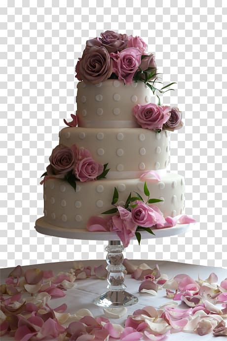Wedding cake Buttercream Torte, 3 tier Cake transparent background PNG clipart