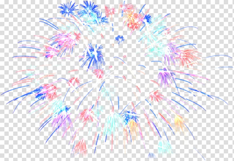 Adobe Fireworks Icon, Bright multicolored fireworks transparent background PNG clipart