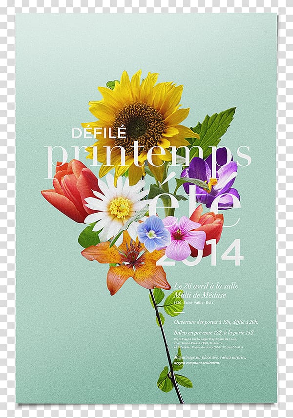Floral design Cut flowers Poster, airshow poster transparent background PNG clipart