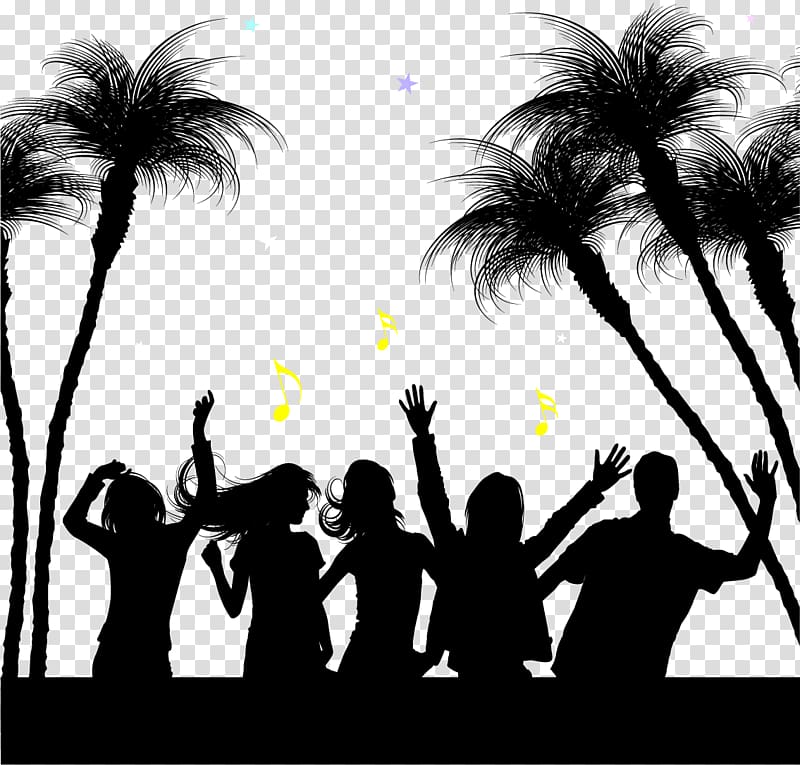 beach party background clipart free