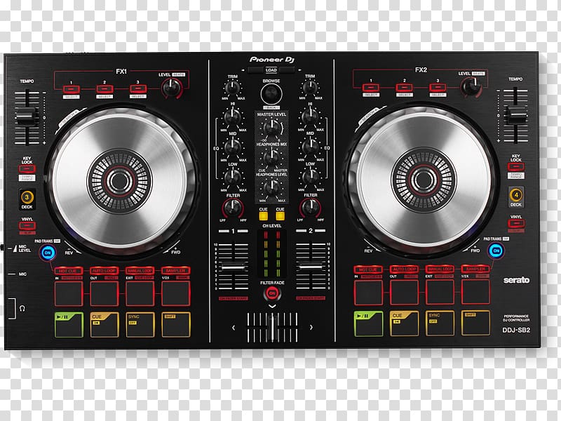 DJ controller Disc jockey Pioneer DJ Audio Mixers, others transparent background PNG clipart