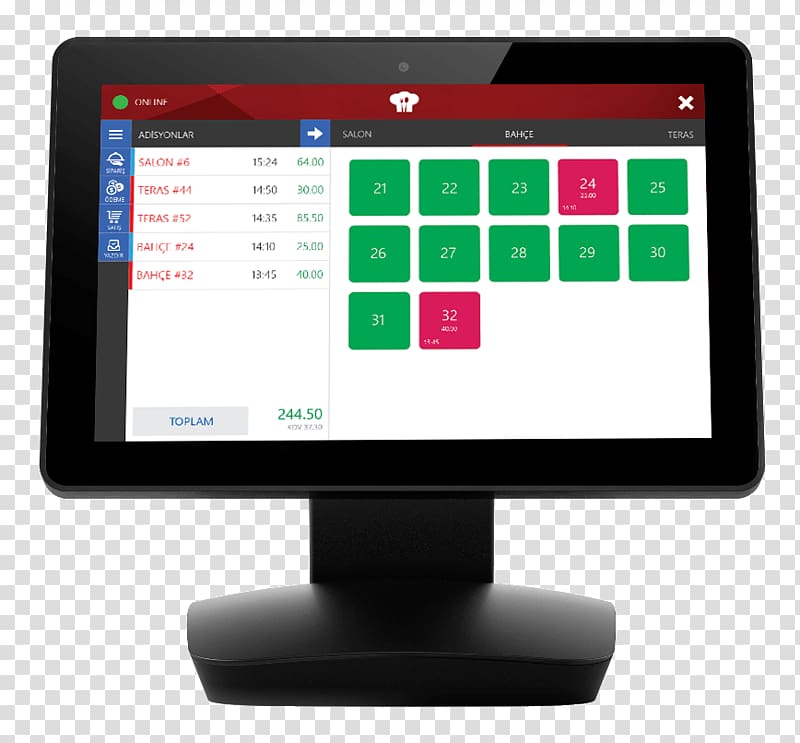 Cafe Point of sale Mobile Restaurant Computer, Computer transparent background PNG clipart