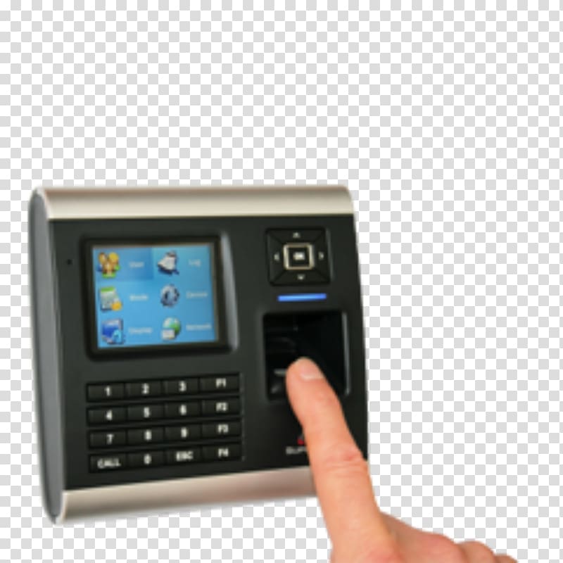 Time and attendance Fingerprint Biometrics Machine System, finger print transparent background PNG clipart