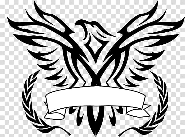 black bird border, Bald Eagle Logo Black-and-white hawk-eagle , Line Art Logo transparent background PNG clipart