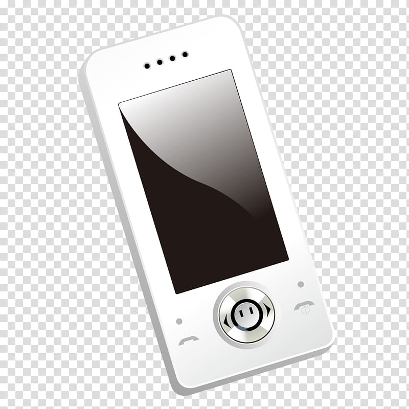 Feature phone Smartphone Multimedia Cellular network, White phone model transparent background PNG clipart