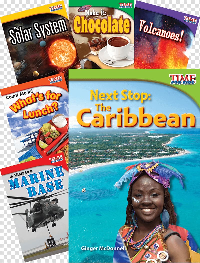 Junk food Caribbean Paperback Banner Book, book cover material transparent background PNG clipart