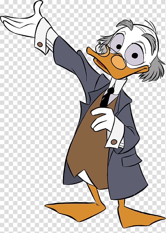 Ludwig Von Drake Donald Duck Scrooge McDuck Mickey Mouse Cartoon, Institution transparent background PNG clipart