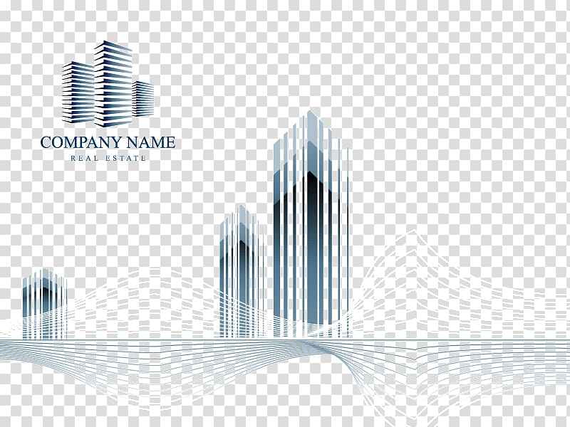 Company Name advertisement, Real Estate Building Logo Icon, Technology background transparent background PNG clipart