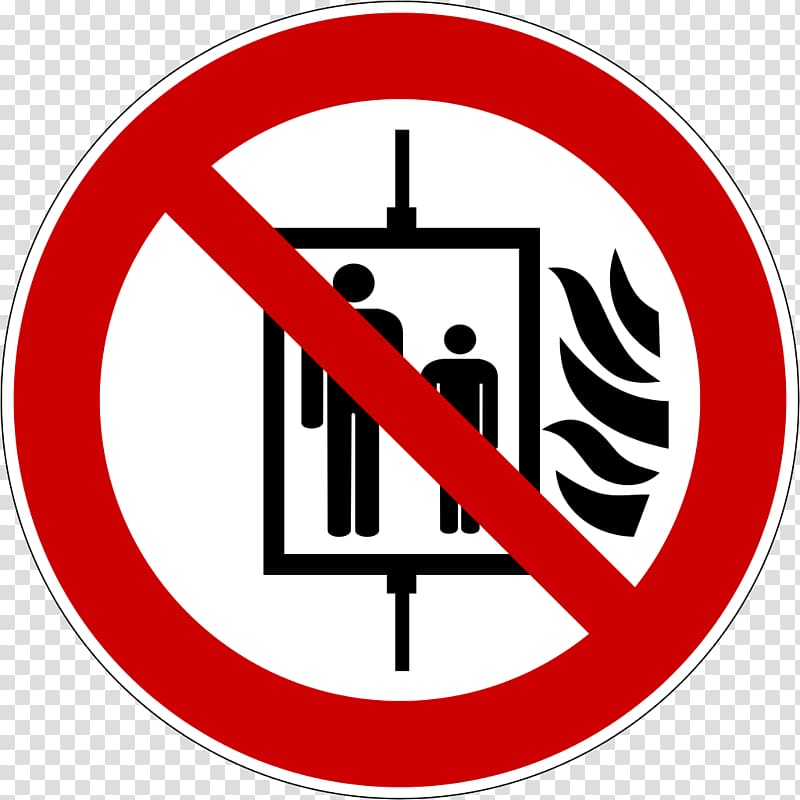 ISO 7010 No symbol Label Elevator, prohibition of parking transparent background PNG clipart