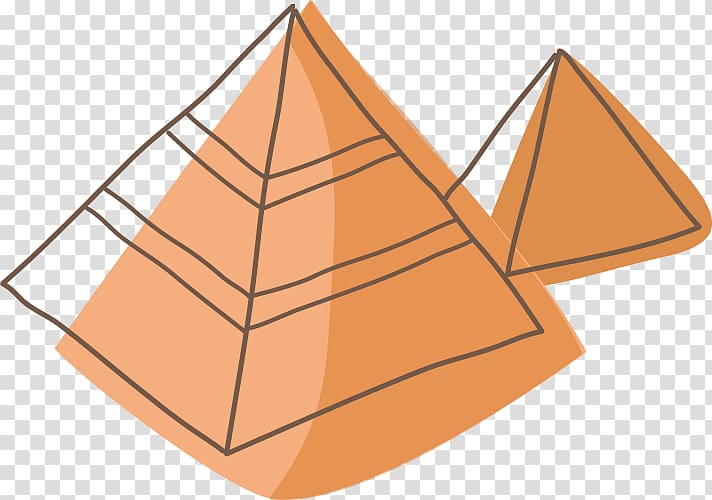 Drawing Cartoon Pyramid, Cute cartoon pyramid transparent background PNG clipart