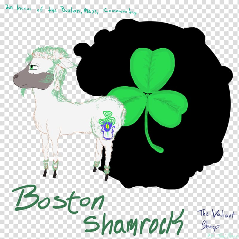 Sheep Cattle Horse Flowering plant Mammal, boston celtics clover transparent background PNG clipart