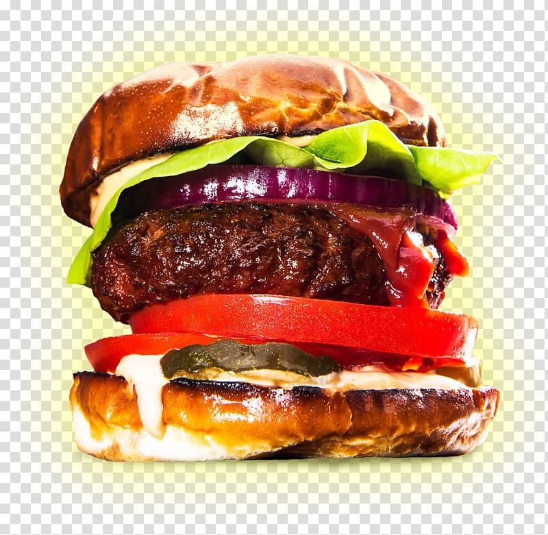 Veggie burger Hamburger French fries Beyond Meat Patty, hamburger snack transparent background PNG clipart