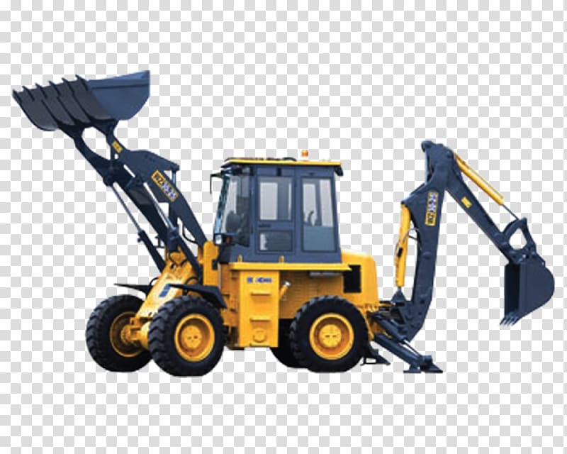 XCMG Backhoe loader Heavy Machinery, excavator transparent background PNG clipart