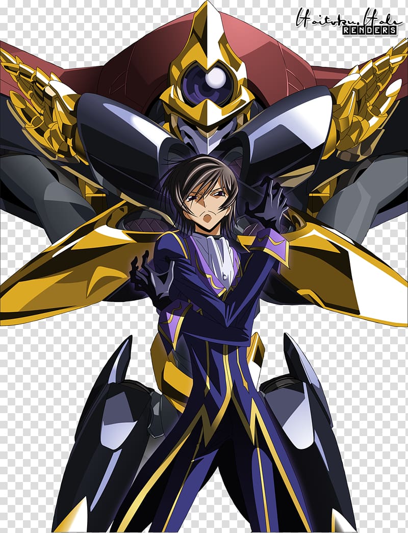 Lelouch Lamperouge Suzaku Kururugi Knightmare Frame Geass Anime, Anime transparent background PNG clipart