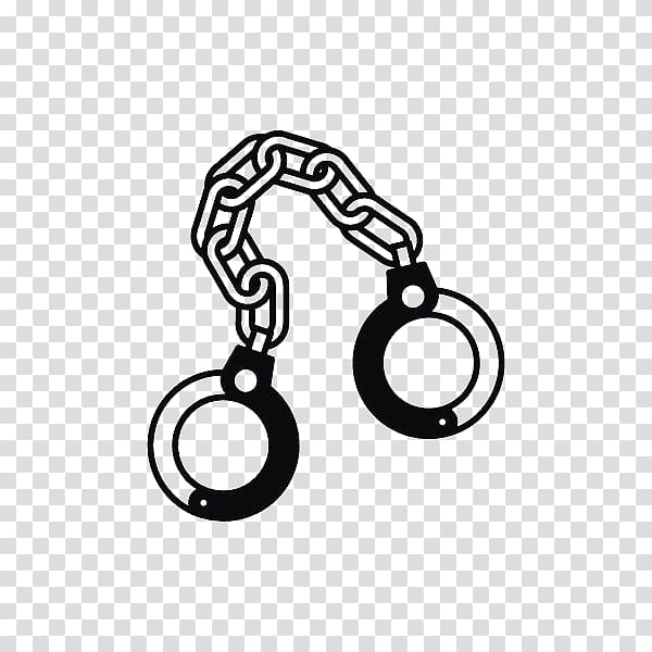 Handcuffs Icon, Hand drawn brief handcuffs transparent background PNG clipart