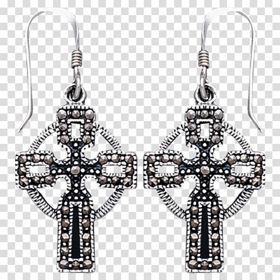 Earring Body Jewellery Cross Religion, marcasite jewellery transparent background PNG clipart