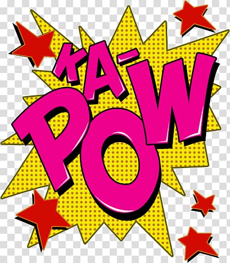 Ka-Pow illustration, , Pow transparent background PNG clipart