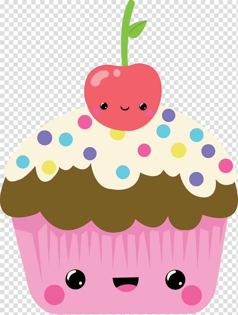 Cupcake Bakery Frosting & Icing Donuts Kavaii, Treats transparent background PNG clipart