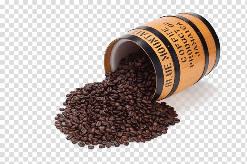 Jamaican Blue Mountain Coffee Cafe Coffee bean, Coffee beans transparent background PNG clipart