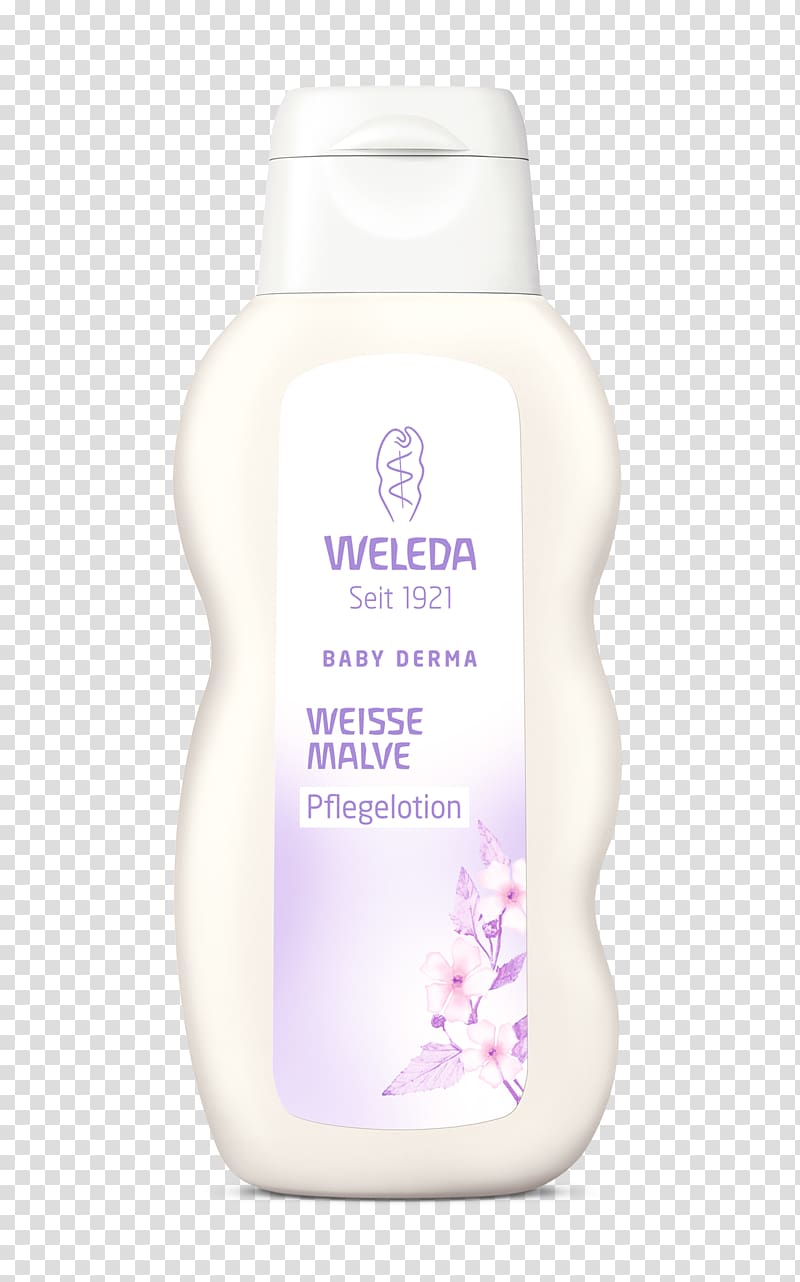 Weleda Baby Derma White Mallow Body Lotion Moisturizer Milliliter, shampoo transparent background PNG clipart