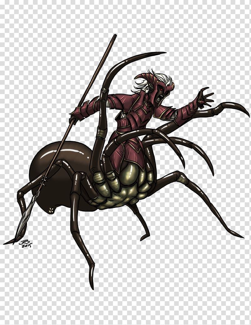 Pathfinder Roleplaying Game Drider Neverwinter Nights Savage Species Forgotten Realms, Drider transparent background PNG clipart