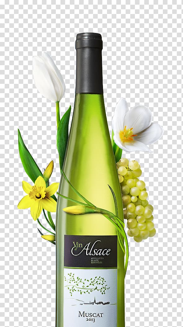 White wine Muscat d'Alsace Alsace wine, wine transparent background PNG clipart