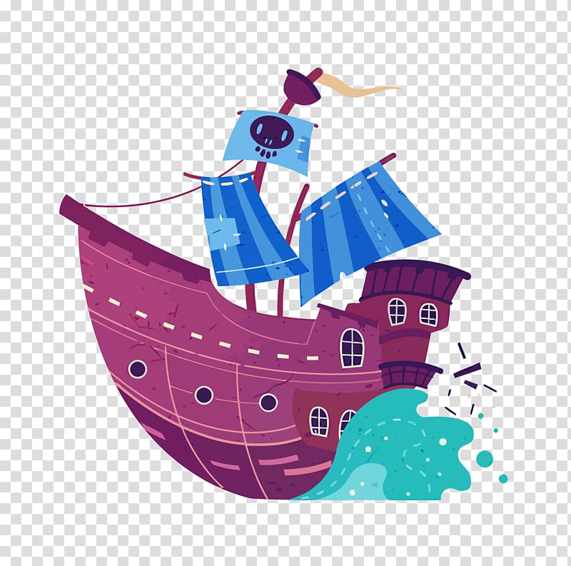 Cartoon , ship transparent background PNG clipart