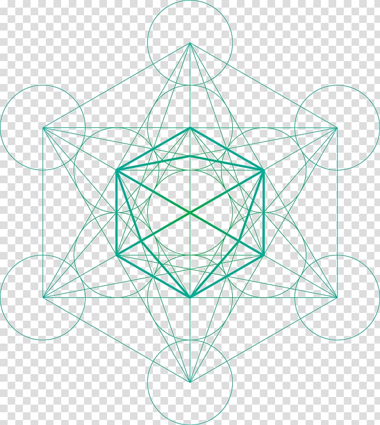 Metatron Sacred geometry Cube, cube transparent background PNG clipart