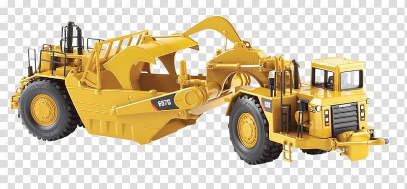 Caterpillar Inc. Wheel tractor-scraper Articulated hauler Loader, construction vehicles transparent background PNG clipart