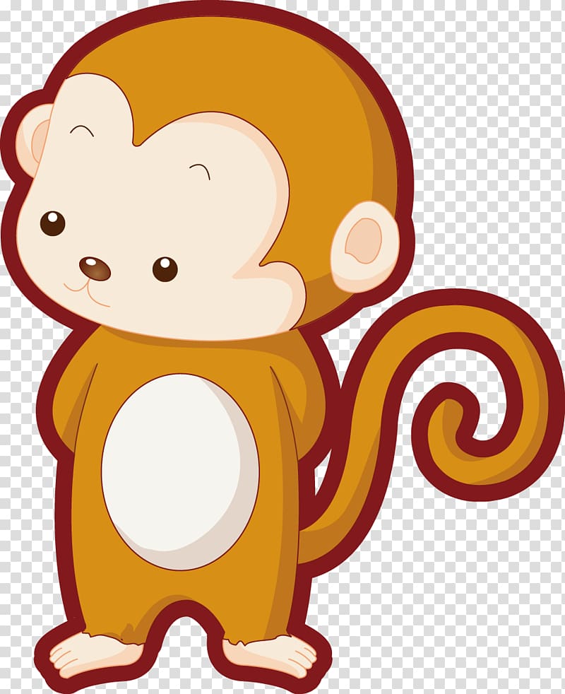 Monkey Cartoon Illustration, Monkey transparent background PNG clipart |  HiClipart
