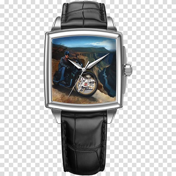 Automatic watch Leather Sextant Chronograph, watch transparent background PNG clipart