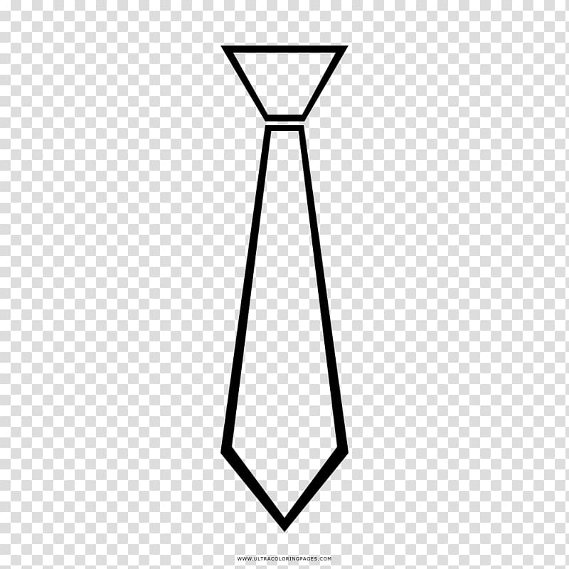 Drawing Line art Necktie Coloring book Black and white, gravata transparent background PNG clipart