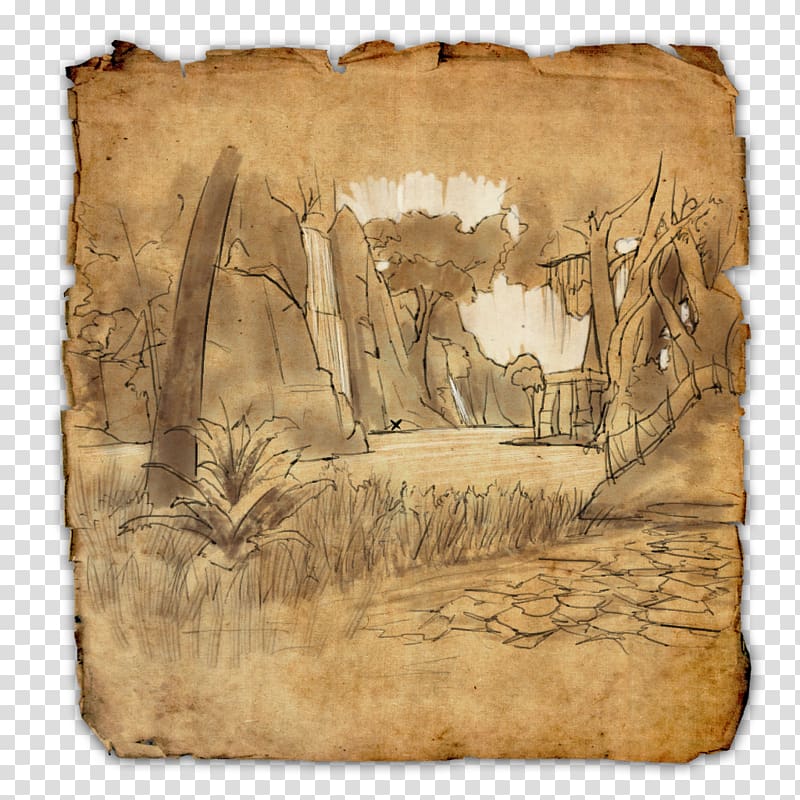 The Elder Scrolls Online Treasure map Cyrodiil, treasure map transparent background PNG clipart
