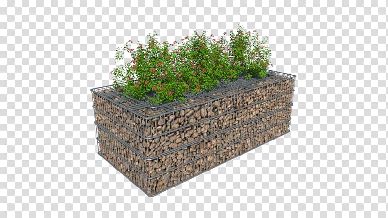 Gabion Plate-bande Flower garden Landscape architecture Flowerpot, nursery transparent background PNG clipart