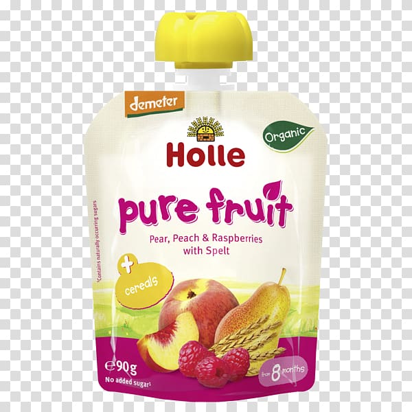 Holle baby food GmbH Organic food Purée Raspberry, Raspberry smoothie transparent background PNG clipart